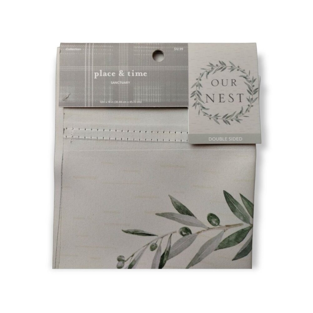 Place & Time Sanctuary Our Nest Double Sided Garden Flag 12 x 18 inches New